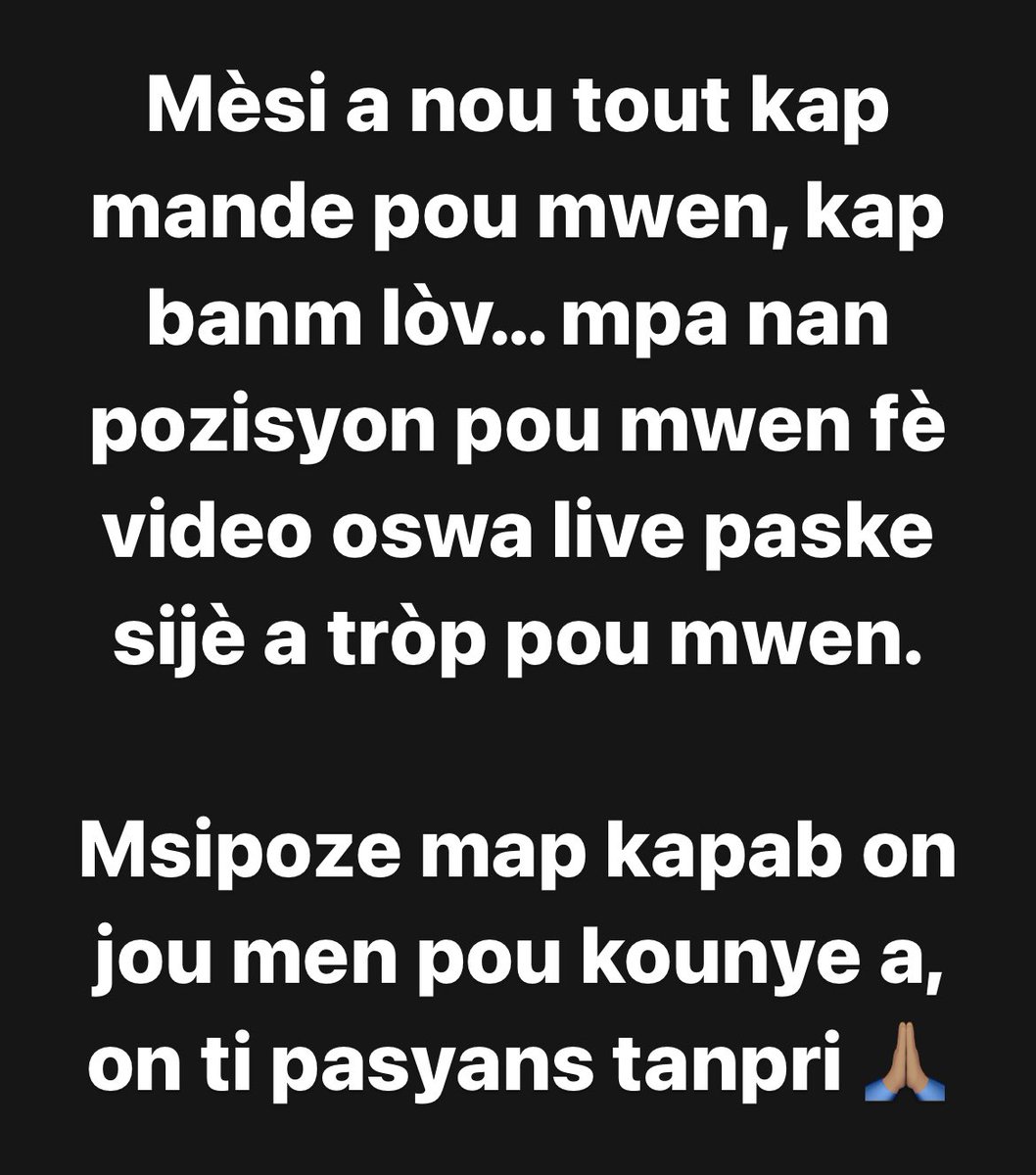 oliduret's tweet photo. Thank you to everyone asking for me and showing me love… I’m in no position to either make a video or do a live cause the subject is too much for me.

I suppose one day i’ll be able to but for now, please be patient with me 🙏🏽 https://t.co/IOi7b1ypxw