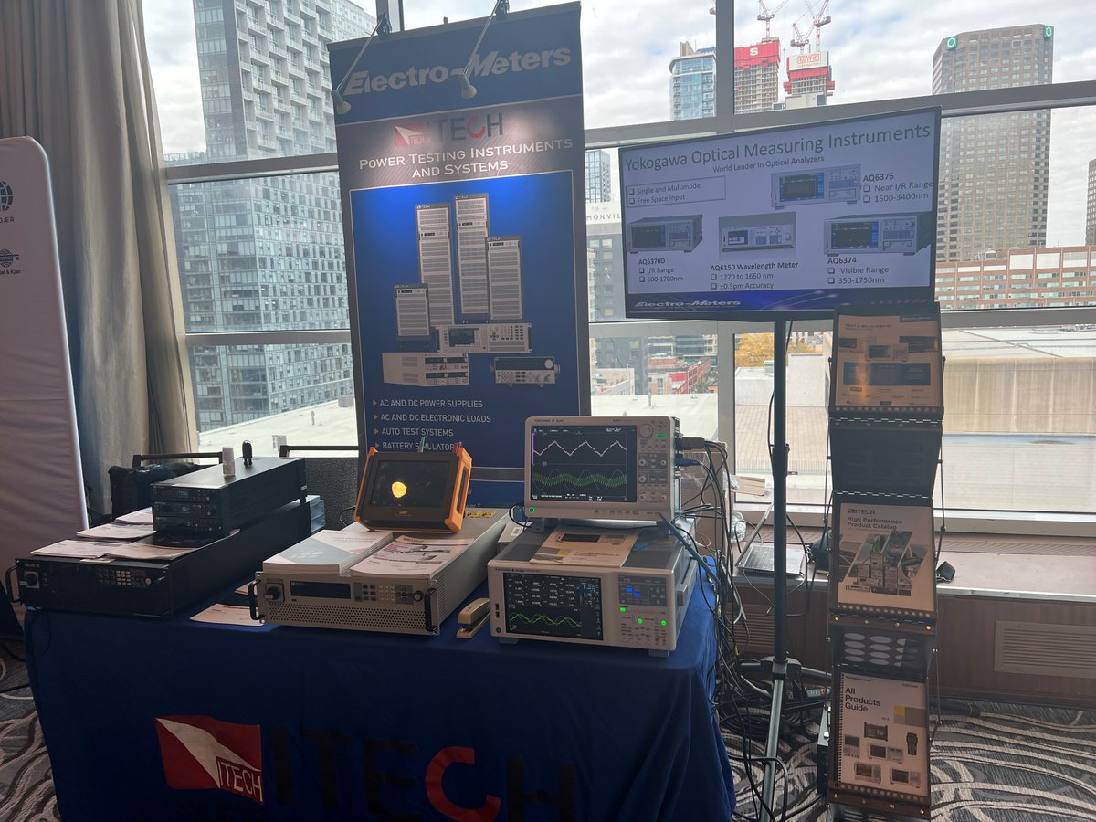 electrometersco's tweet photo. We're live &amp; in-person @OPALRT RT22 Expo. Check out the latest products from ITECH, Yokogawa, NEO, and more. 
https://t.co/7q5yqdHULi https://t.co/7w7hJkFPYf