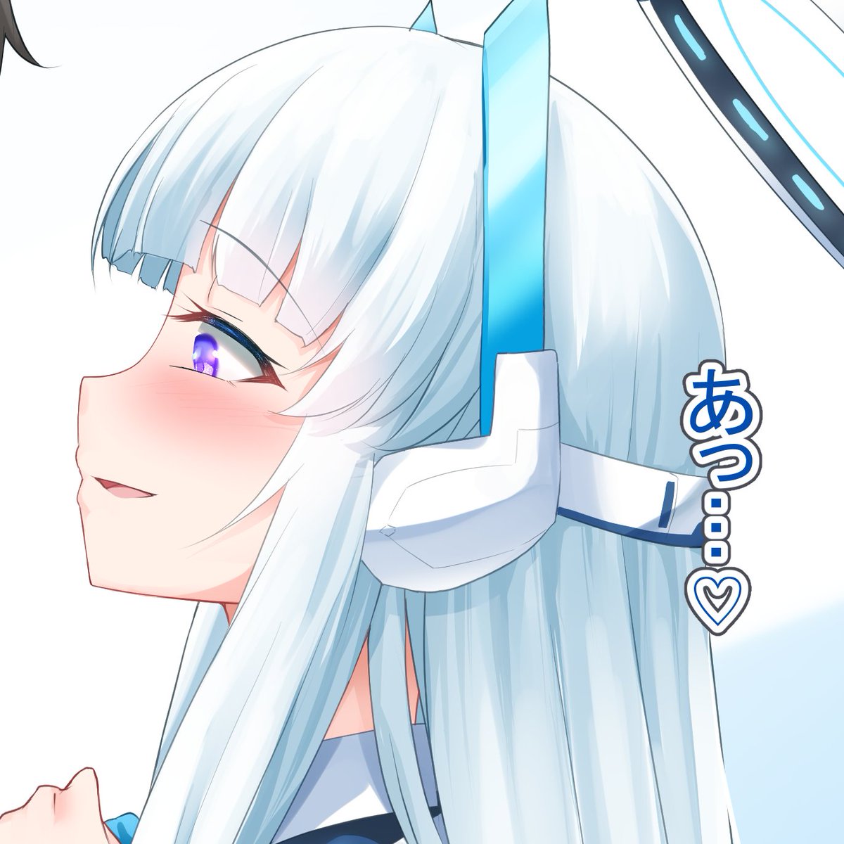 先生(ブルーアーカイブ) 「あっ… 」|羽山 悠@skeb・依頼募集中のイラスト