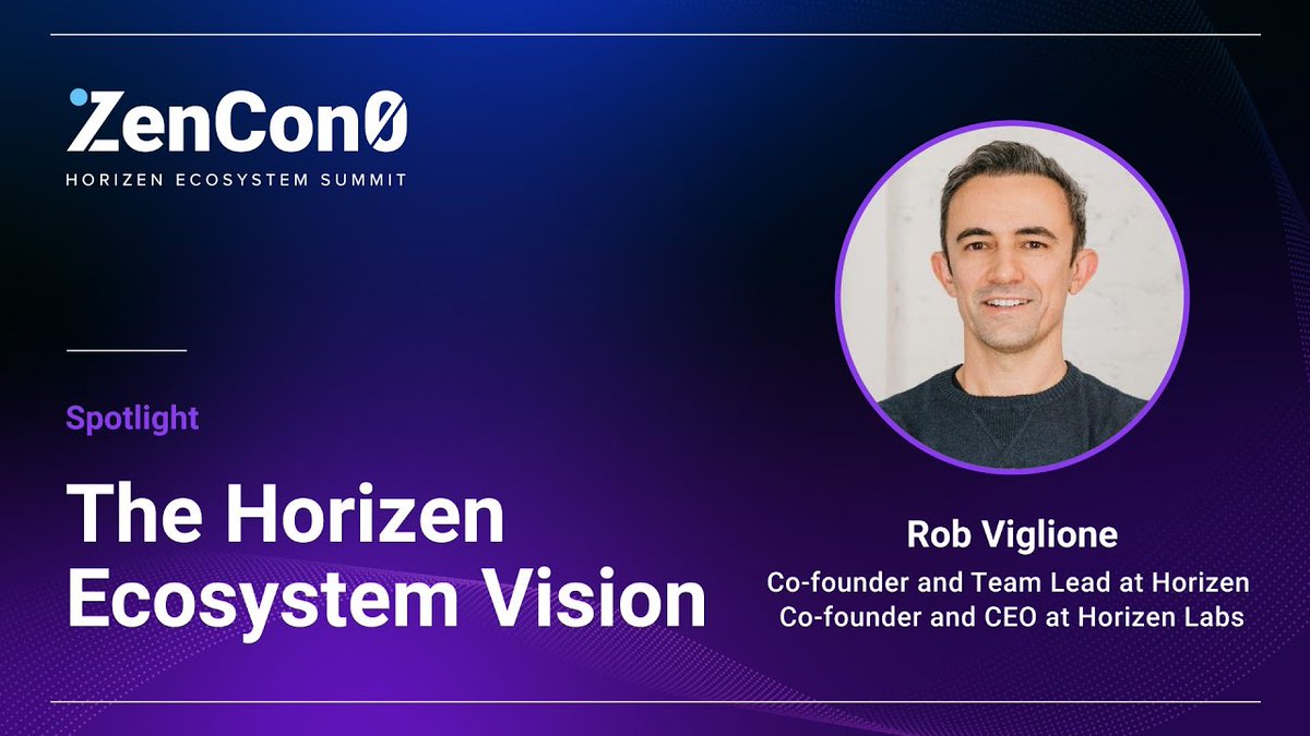 horizenglobal's tweet photo. #ZenCon0 videos are here! Check out the opening speech on our YouTube channel, where our co-founder @robviglione discussed the vision for the #Horizen ecosystem and how we evolved from a cryptocurrency to an entire blockchain network.

https://t.co/c2sGnmpl7I

@HorizenLabs https://t.co/zDJm7d1L9u
