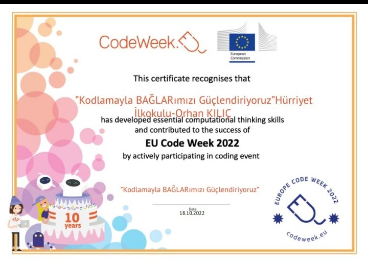 OrhanKilic84's tweet photo. AB Kod Haftasında biz de varız 🎉🎊
Kodlamayla BAĞLARımızı Güçlendiriyoruz
#Code4Baglar
@Diyarbakirmem @Murat4Kucukali @BaglarKaymakam @BaglarMEM21 @Mehmet_Bulut21 @CodeweekTurkiye @CodeWeekEU @hcetinkaya7733 @Baglarproje21 @seda_elikucuk @benanogretmen
https://t.co/W39RbSHeBZ https://t.co/S5igcqDAiU