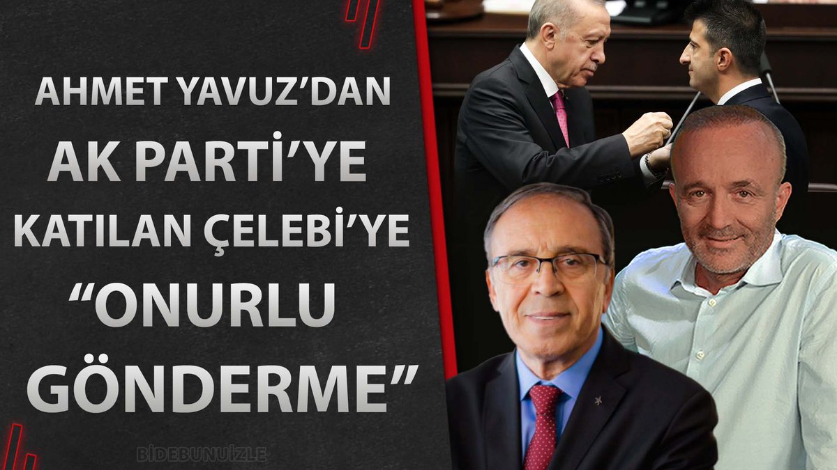 🔸 Ahmet Yavuz'dan AK Parti'ye Katılan Çelebi'ye 'Onurlu Gönderme' Mehmet Ali Çelebi'ye rozetini Erdoğan Taktı. Çelebi ilk konuşmasında Erdoğan'a övgüler düzdü. Emekli Tümgeneral Ahmet Yavuz'la konuştuk! @yvzah @yavuzoghan 19 Ekim 2022 #Bidebunuizle: youtube.com/watch?v=ORvCXO…