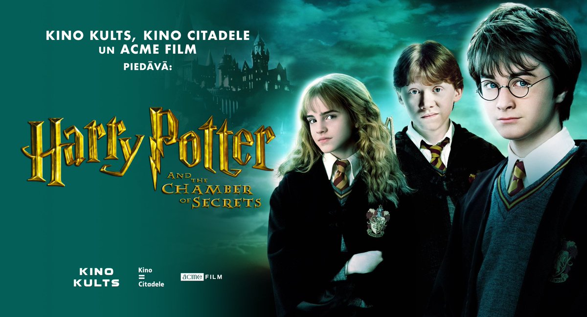 🧙 "Enemies of the Heir, beware!"

Otrais mācību gads filmā HARIJS POTERS UN NOSLĒPUMU KAMBARIS mūsu un <a href="/acmefilm/">acmefilm</a> īpašajos (īpaši maģiskos) filmas seansos <a href="/forumcinemaslv/">Forum Cinemas</a> - jau no 23. oktobra!

🎟️ Atrodiet savu Harija Potera seansu te: bit.ly/3PMEn3x