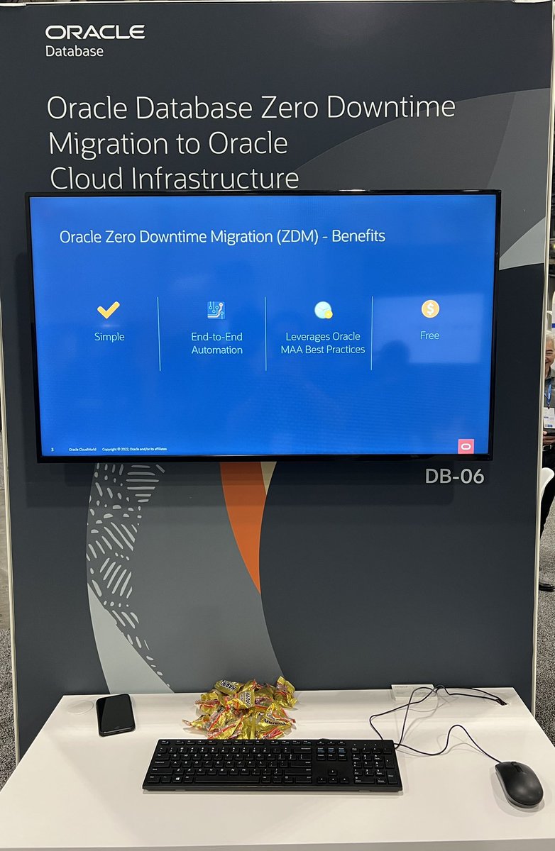 KnownAsMarkus's tweet image. The gummy bears have arrived at #CloudWorld. Come and check out our ZDM demo booth in the Venetian Convention center (demo DB-06) to network & chat with other #Oracle experts. Hope to see you soon!