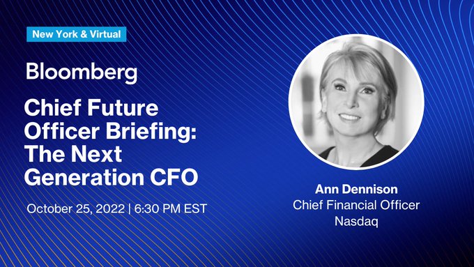 As proposed SEC regulations for ESG reporting evolve, CFOs of publicly-traded companies are looking for strategies required to ensure compliance. @scarletfu sits down with @Nasdaq's Anne Dennison. Live 10/25 at 6:55 PM ET! bit.ly/3AT9wwt #BBGChiefFutureOfficer