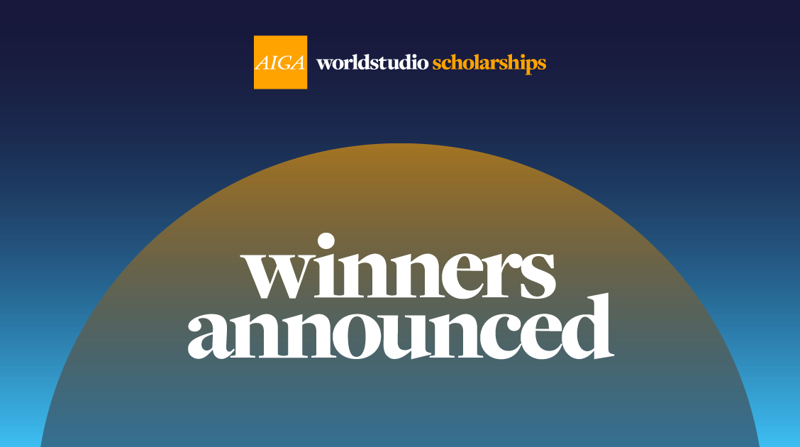 AIGAdesign's tweet photo. Announcing the winners of the 2022/2023 AIGA Worldstudio Scholarships. Awarded annually, the scholarships encourage social and environmental responsibility and cultural awareness in the next generation of artists and designers >> https://t.co/tKz8dA1KFx https://t.co/39uOL8xLzv