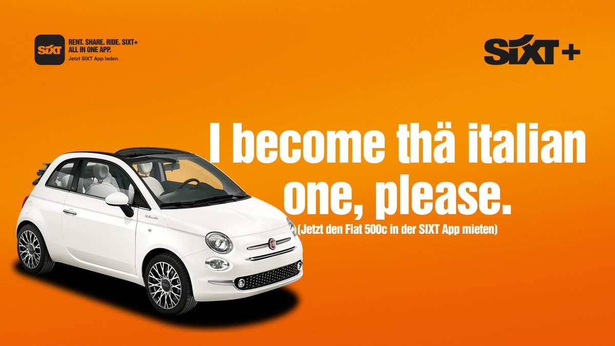 SixtAT's tweet image. Wenn es mal wieder nicht auf die Grösse ankommt.