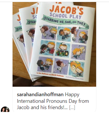East West Literary (@eastwestlit) on Twitter photo Happy #InternationalPronounsDay repost Insta: JACOB'S SCHOOL PLAY: STARRING HE, SHE, THEY <a href="/SarahHoffman101/">Sarah & Ian Hoffman</a> Chris Case <a href="/MaginationPress/">Magination Press</a> "The school play metaphor is gentle & effective in showing one child eventually comprehending a classmate’s nonbinary identity.” <a href="/PublishersWkly/">Publishers Weekly</a> Happy #InternationalPronounsDay repost Insta: JACOB'S SCHOOL PLAY: STARRING HE, SHE, THEY <a href="/SarahHoffman101/">Sarah & Ian Hoffman</a> Chris Case <a href="/MaginationPress/">Magination Press</a> "The school play metaphor is gentle & effective in showing one child eventually comprehending a classmate’s nonbinary identity.” <a href="/PublishersWkly/">Publishers Weekly</a>