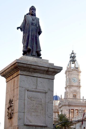 Jaume_Hurtado's tweet photo. Francesc de Vinatea es un referent i prohome VALENCIÀ del segle XIV, que va defendre l’integritat del Regne de Valencia, i del poder del poble valencià en les decissions del Regne
Es una figura a potenciar, i que @joanribo i @SanGomezLopez NO PODEN ELIMINAR DE LA PLAÇA https://t.co/t9yRcuuJ72