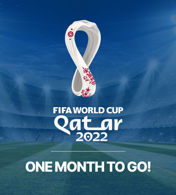 There's just one month to go before the FIFA World Cup begins! Who's getting excited? #FifaWorldCup