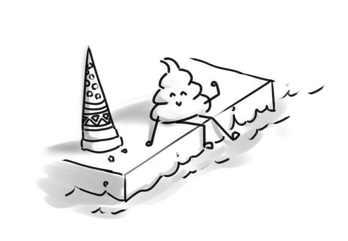 別の作業してたのでソフトクリームのらくがきで許して🍦
318日目
#1000日間お絵描き 