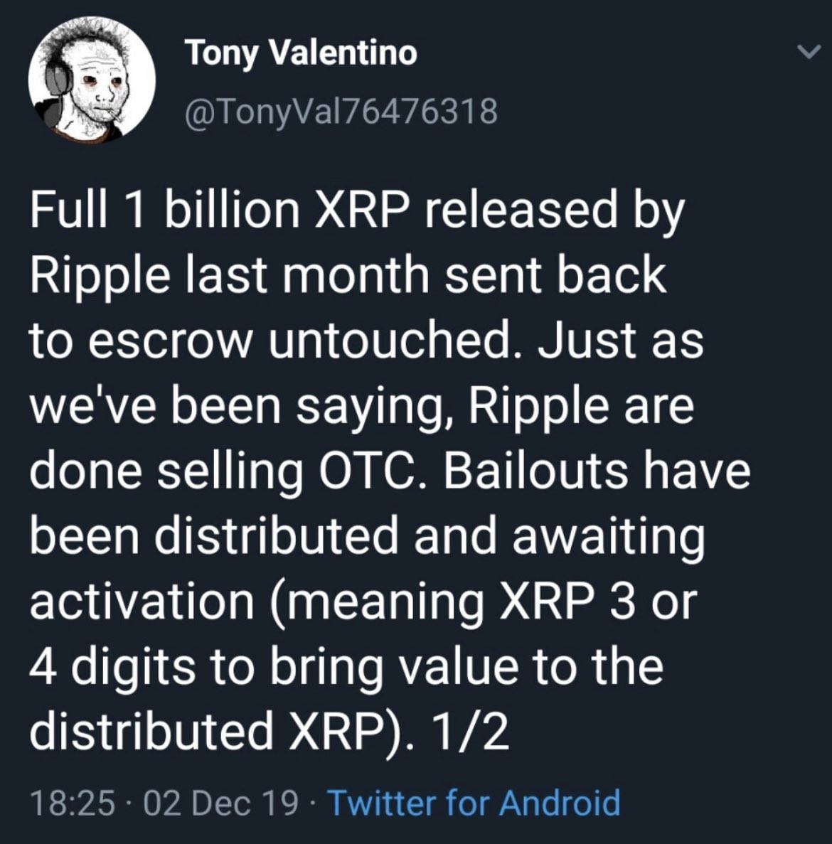 XRP_GENTLEMEN's tweet photo. Tony knows… https://t.co/GcbCcKD4lD