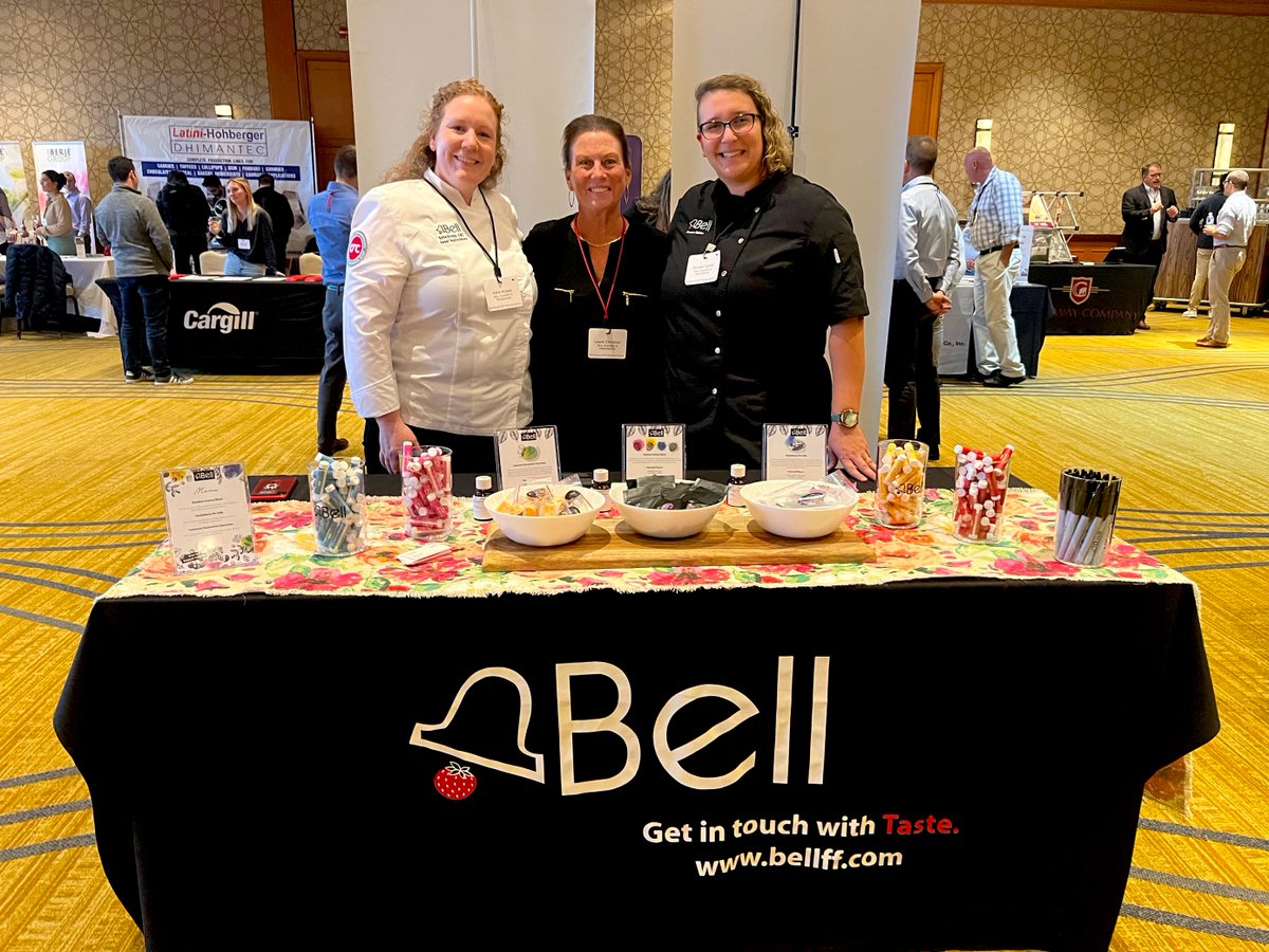 BellFandF's tweet image. We had a wonderful time at the American Association of Candy Technologists' 2022 National Technical Seminar yesterday! 

A big thanks to everyone who stopped by to connect with our Bell Flavors and Fragrances team 🍬🤗 #GetInTouchWithTaste #Confectionery #CandyTech