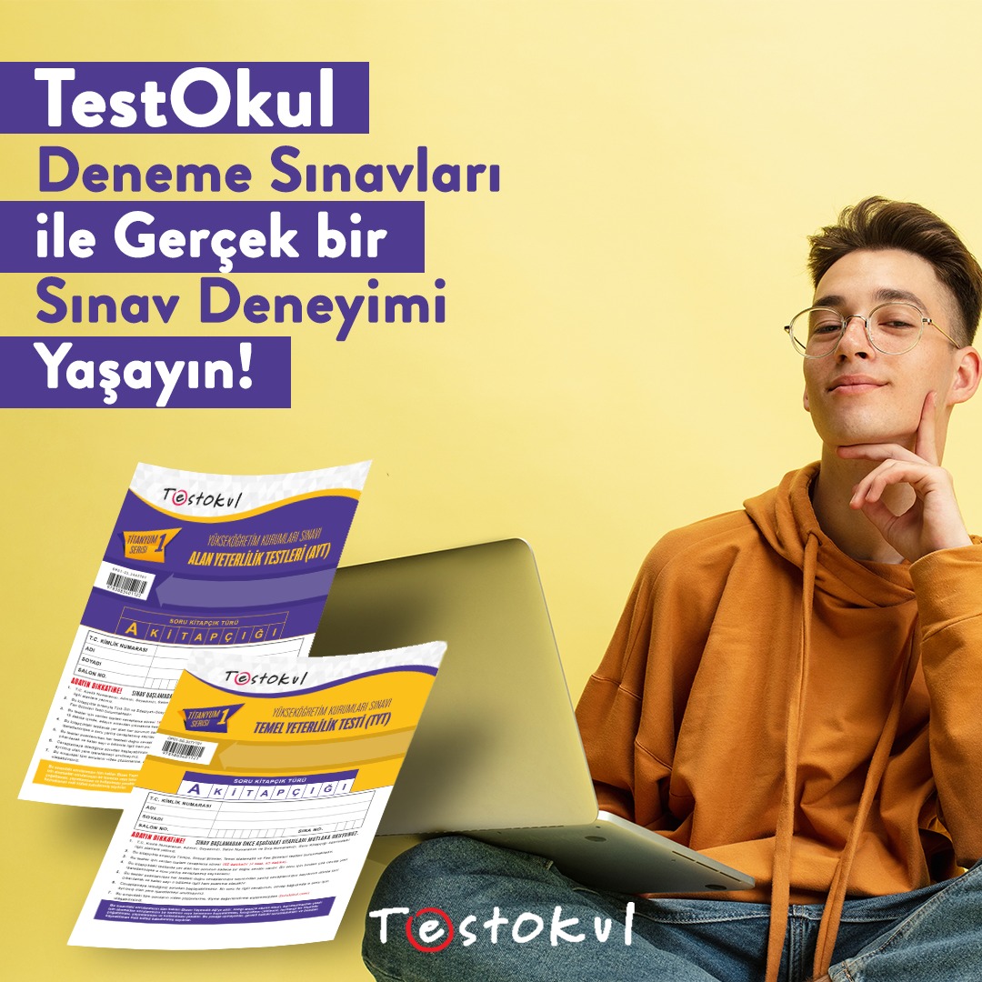TestOkul's tweet photo. Sınav hazırlık sürecinde TestOkul’un hazırladığı deneme sınavlarıyla tüm branşlarda yeterliliğinizi test edin. Gerçek bir sınav deneyimi yaşayın!
#Testokulgençlerinyanında #2023tayfa #TestOkul #denemesınavı #FasikülAnlatımRehberi #sınav #tyt #ayt #yks #üniversitesınavı https://t.co/7USXp71Bja