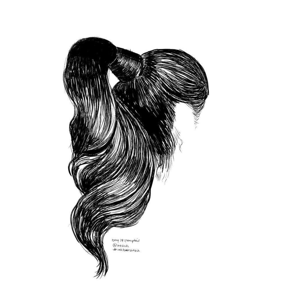neikala's tweet photo. Day 19: Ponytail
.
The go-to style you can whip your hair back and forth! 
.
.
#inktober #inktober2022 #art #artlife #artistoninstagram #dailyart #dailysketch #digitalart #digitalink #digitalinktober #inkart #inkdrawing #photoshop #sketch #wacom #ponytai… https://t.co/0p0rAUb7Hk https://t.co/hLV7d6lwoD