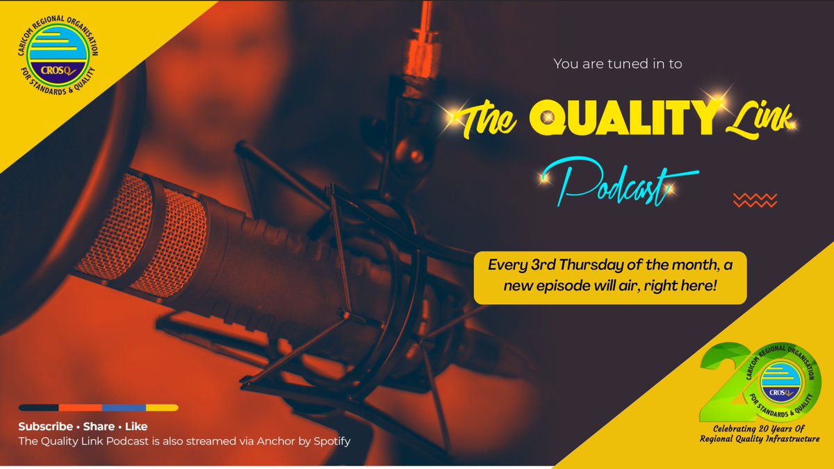crosqcaricom's tweet image. Tomorrow! Tomorrow! It&apos;s St Kitts and Nevis&apos; turn at The QUALITY LINK! Join us on this platform for the newest podcast episode. Premiering at 8:30 a.m. AST on YouTube, Spotify and Anchor!
@sknbureau 
.
#qualityatwork #crosqatwork #qualitypromotions #StKittsandNevis #SKNBS #trade