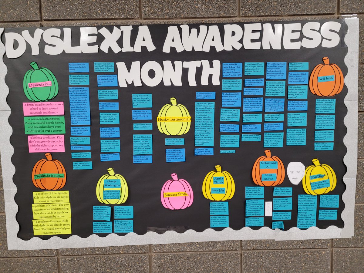 Dyslexia Awareness Month is thriving in #katyisd Check out how <a href="/HaskettJH/">Haskett Junior High</a> is spreading awareness #katyisddyslexia #wearehaskett