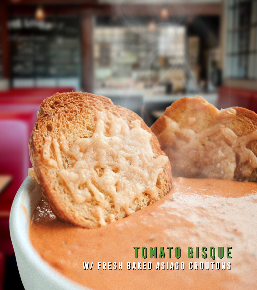 LoopPizzaGrill's tweet photo. Yay, it’s sweata weatha! Time to cozy up with a cup of our fresh, hot soup. With flavors like our famous Tomato Bisque, or daily options like Chicken Gumbo, Broccoli Cheddar, and Mushroom Brie, it’s easy to 🍂FALL🍁 in LoopLove!❤️​​​​​​​​
​​​​​​​​
#theloop #looploveyeah https://t.co/y9J1MP9qfv