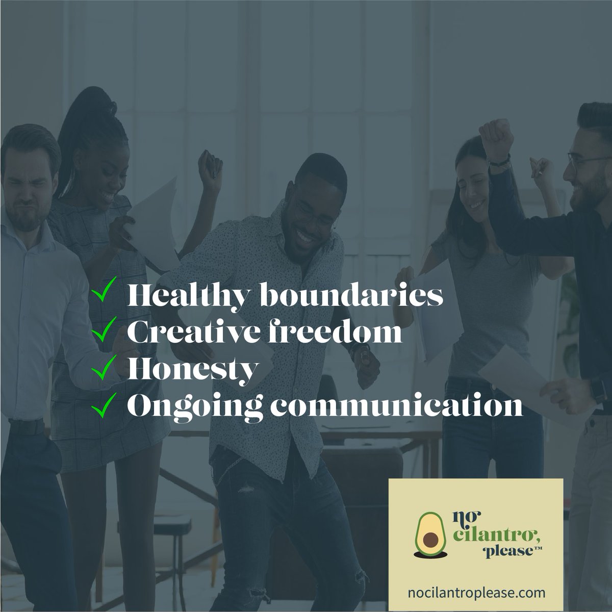 nocilantromag's tweet photo. Share your thoughts on a healthy business relationship!

🥑 client-facing
🥑 white labeling
🥑 team members
🥑 competitors

What's important to you as an entrepreneur to build a health business relationship (or any relationship for that matter!) https://t.co/Y0o9sza5Ns