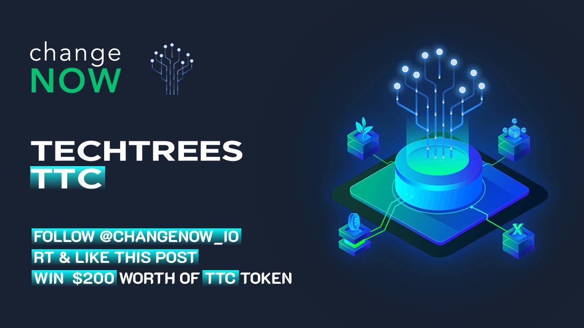 ChangeNOW_io's tweet image. $TTC is sticking to the idea of lowering carbon emission, why not to get some @TechTreesCoin? 🌲

Here’s what you need to do:
✨Follow @ChangeNOW_io
✨RT &amp;amp; ❤️

Lucky winner will receive a prize on Oct 26!

📍bit.ly/swapTTC
📍bit.ly/storeTTC