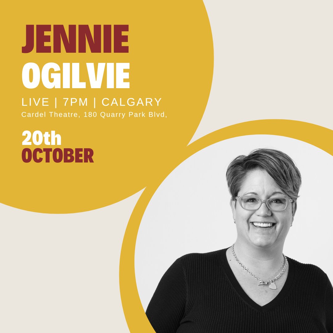JennSpiritTalk's tweet photo. TOMORROW OCT 20 | 7:00 p.m. | Cardel Theatre

AN EVENING WITH:
🚨 Jennie Ogilvie - The Unconventional Medium
🚨 Amy Bishop - Legendary Singer/Songwriter

LIVE @ 7:00PM - 180 Quarry Park Blvd, Calgary, AB T2C 3G3, Canada https://t.co/a35gsVYnvz