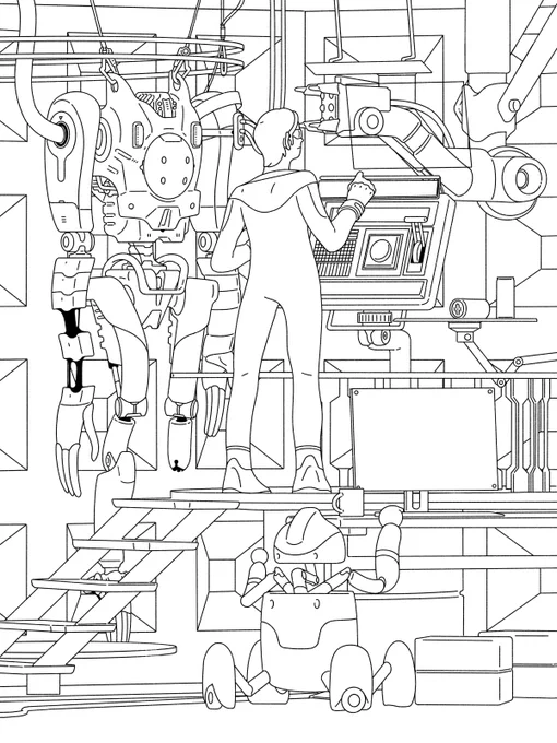 「本日の進捗〜blender仕立ての下絵を添えて〜」です。熱が冷めないうちに進めてくださいませ。 