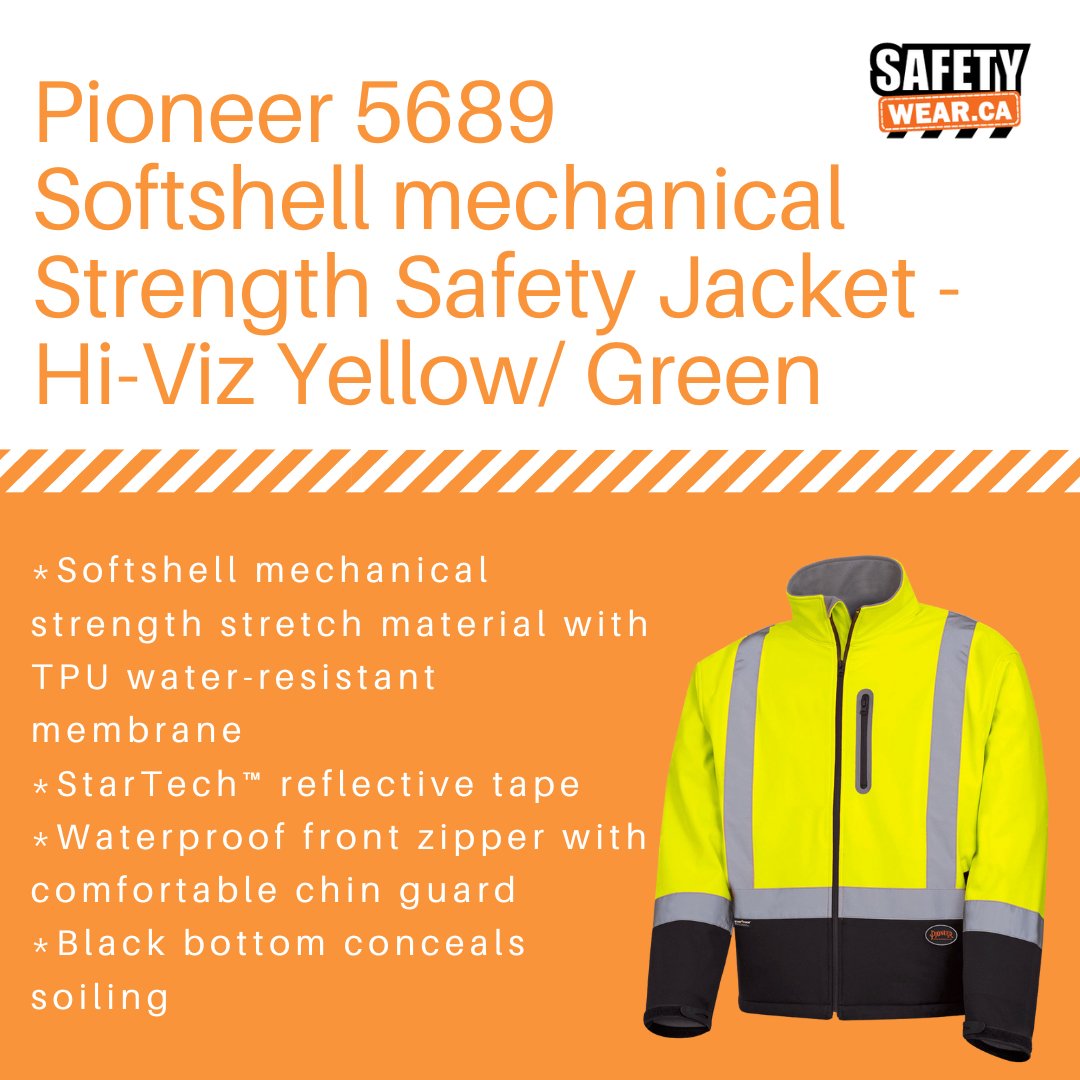 safety_wear's tweet image. Looking for a lightweight but durable jacket? Look no further with our water-repellent Pioneer 5689 Softshell mechanical Strength Safety Jacket - it offers hi-vis protection without the added bulk. 

Shop now at ow.ly/pXzj50LfGsX

#safetywear #safetyjacket #softshelljacket