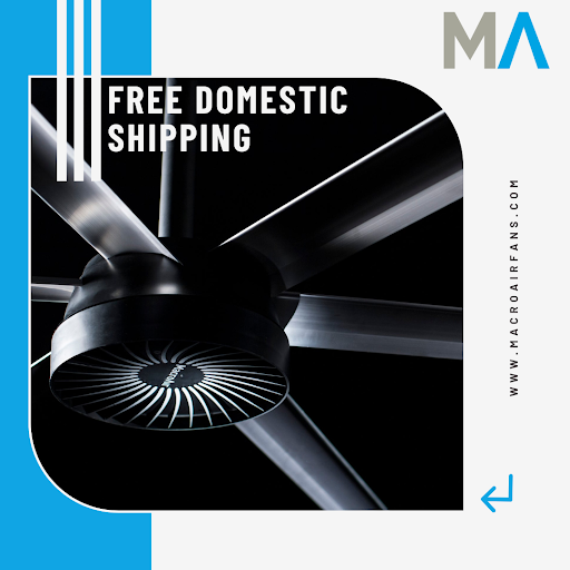 Breathe easy, buy easier 😎 Did you know we offer free domestic shipping on all of our fans? Mark your calendars for 10/24…we’re working on some pretty cool promos to kick off the holiday season! #macroair #engineersofair #energysavings