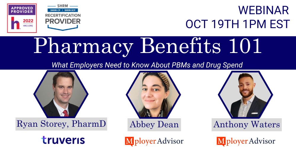 Truveris's tweet photo. Attention brokers and plan sponsors: Truveris and Mployer Advisor's Pharmacy Benefits 101 webinar is LIVE! Grab your lunch and then click here to join the session: https://t.co/cTZJY9JVo8 https://t.co/KwO0y4pzk7