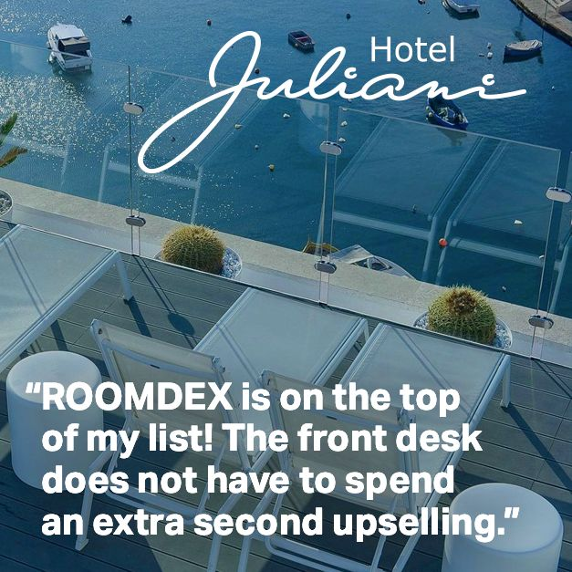 roomdex's tweet photo. Here is a unique perspective on upselling: Georgios Rouvelas, General Manager at Hotel Juliani notes that offering early check-in and late check-out upgrades helps make the hotel staff look good!

Read the entire interview here:
https://t.co/SqAb90NbCi

#guestexperiences #NOI https://t.co/nmG0aCqRLO