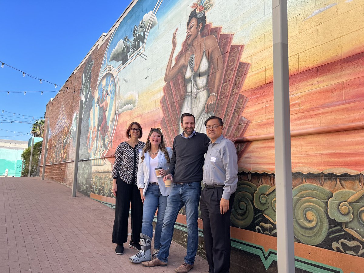 AsmPatODonnell's tweet photo. Thrilled to show off the San Pedro Waterfront Arts District to my #CALeg colleagues during their #CulturalDistrictTour arts tour! I was proud to vote for this year's #CABudget that included $30 million in funds to expand &amp; promote CA’s Cultural Districts. https://t.co/uAmMaXoZ9q https://t.co/qRfPJt2Psa