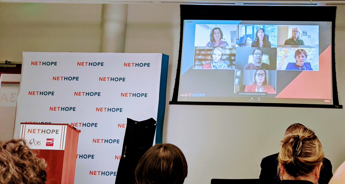 Was furiously tapping notes on rethinking leadership from <a href="/NetHope_org/">NetHope</a> women CEO plenary. All us men in the room in Baltimore hub were listening intently fixated on the screen! #nethopesummit2022 #nethope