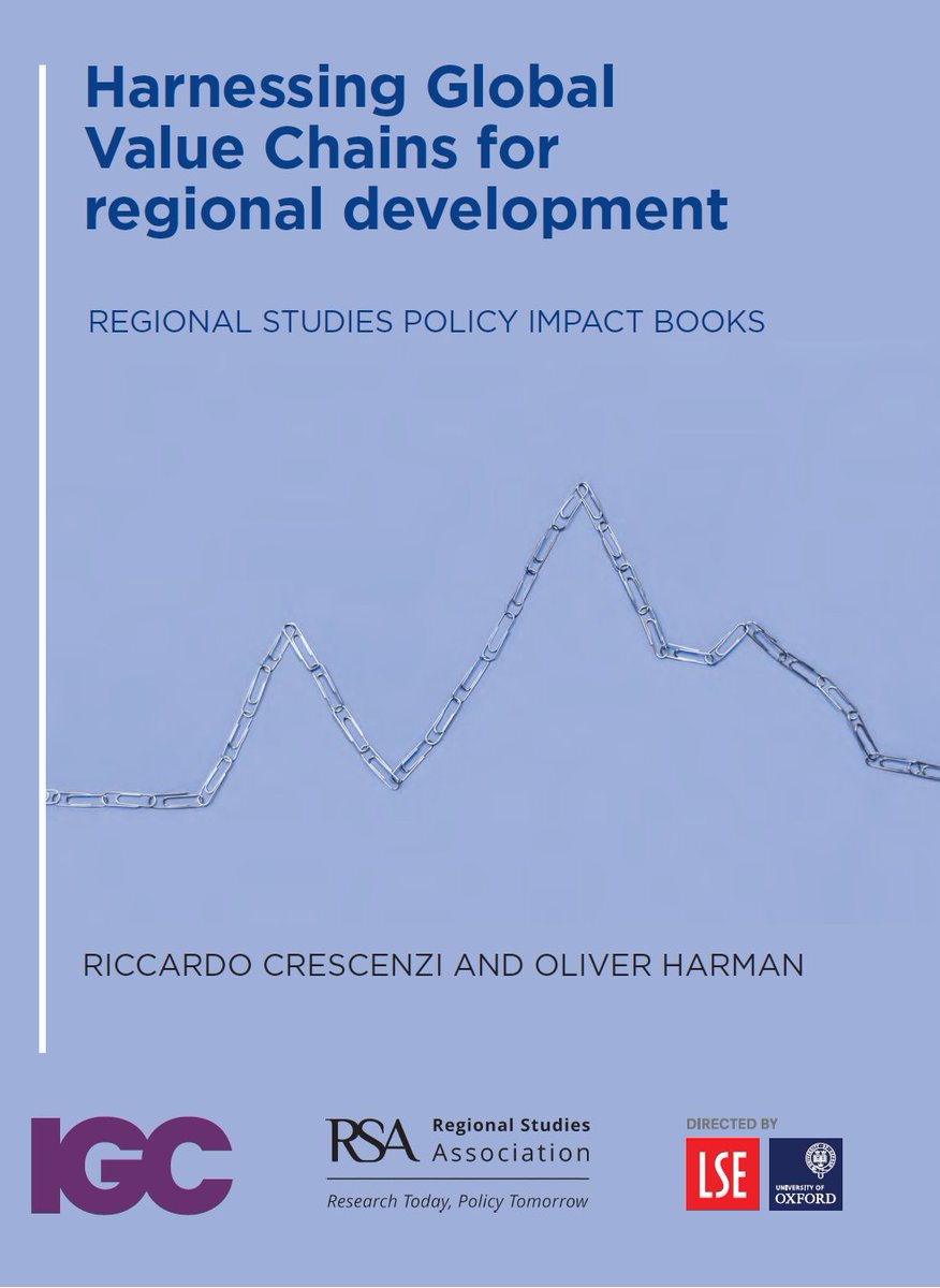 ⚠️🚨⚠️ 🆕📘 Very excited to share my new book, titled ‘Harnessing Global Value Chains for regional development’ co-authored with Oliver Harman (@the_IGC) 🌍📈🔗 It combines the latest academic evidence and public policy insights on GVCs and FDI. A 🧵... #LSEHarnessingGVCs