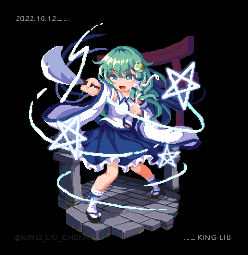DailyPixelBot's tweet image. "#pixelart #ドット絵 #aseprite #東方Project
东风谷早苗Dongfeng valley early seedlings😘😘
Try to break out of yourself😎😎"

Artist: @KING_LIU_CHERRY