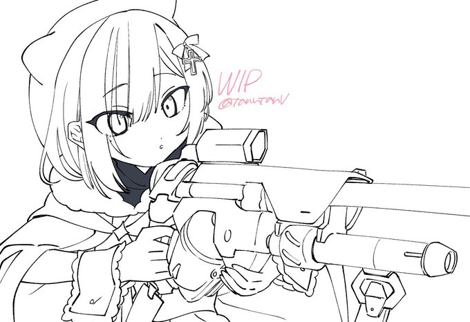 4周年おめでとうございます!書きかけだけどスナイパーすーちゃん
#すぅあーと 
