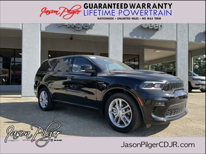 JasonPilgerRAM's tweet photo. Love the sound and power of a sports car, but need the cargo and passenger space of an SUV? Look no further! The Dodge Durango R/T has a 5.7L Hemi V8, third row seat, and plenty of cargo space! 
#dodgedurango #hemi #suv #thirdrowseat 
https://t.co/zAYAlOH52L https://t.co/3DRej2sn0g