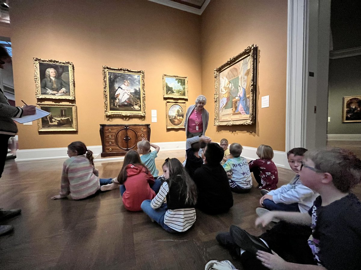 StephC4Art's tweet photo. Thank you @ToledoMuseum for giving our 2nd Graders such a fun and educational tour today! Your docents were engaging and so knowledgeable about the art. Our Comets ☄️ loved every minute 🖼 🎨. @GenoaSchools https://t.co/yCaHGiSGzw