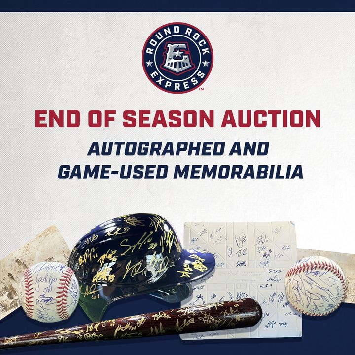 Remember the #RRExpress 2022 season with autographed memorabilia! Bid on balls, bats, helmets and more from the 2022 E-train squad. The auction ends October 28 at 8 p.m. and a portion of proceeds benefit the @NRFoundation34. ⚾: bit.ly/RREAuctions