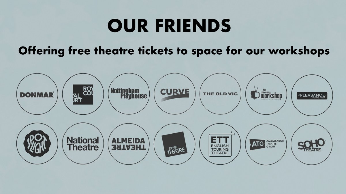 siobhan_cb's tweet photo. Drama schools, theatres and organisations Open Door work with 👇 https://t.co/xfec8OZ1dL