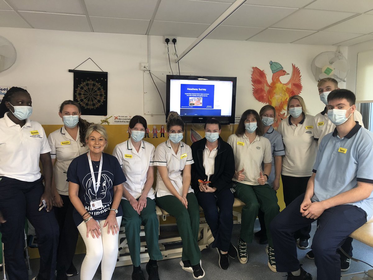Phoenix Stroke & Neuro Rehabilitation Team (@asphstrokerehab) on Twitter photo Great to meet Gill from <a href="/HeadwaySurrey/">Headway Surrey</a> today who came to update us on the amazing work they do to support people who are living with a brain injury. Looking forward to working more closely with the Headway team. There is life after brain injury π§ πͺ π€ <a href="/HeadwayUK/">Headway - the brain injury association</a> Great to meet Gill from <a href="/HeadwaySurrey/">Headway Surrey</a> today who came to update us on the amazing work they do to support people who are living with a brain injury. Looking forward to working more closely with the Headway team. There is life after brain injury π§ πͺ π€ <a href="/HeadwayUK/">Headway - the brain injury association</a>