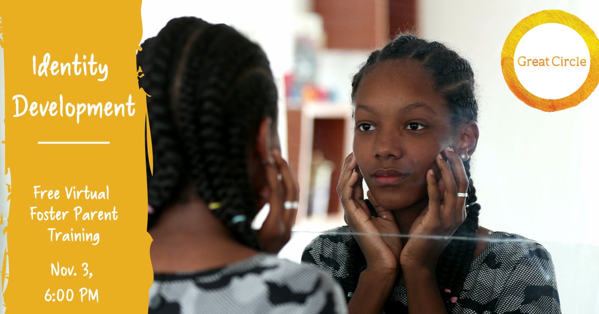 Missouri foster parents and CASA volunteers are invited to join us for our "Identity Development" foster care workshop. Participants will learn how they can support foster children in healthy identity development. Register now: greatcircle.zoom.us/meeting/regist…