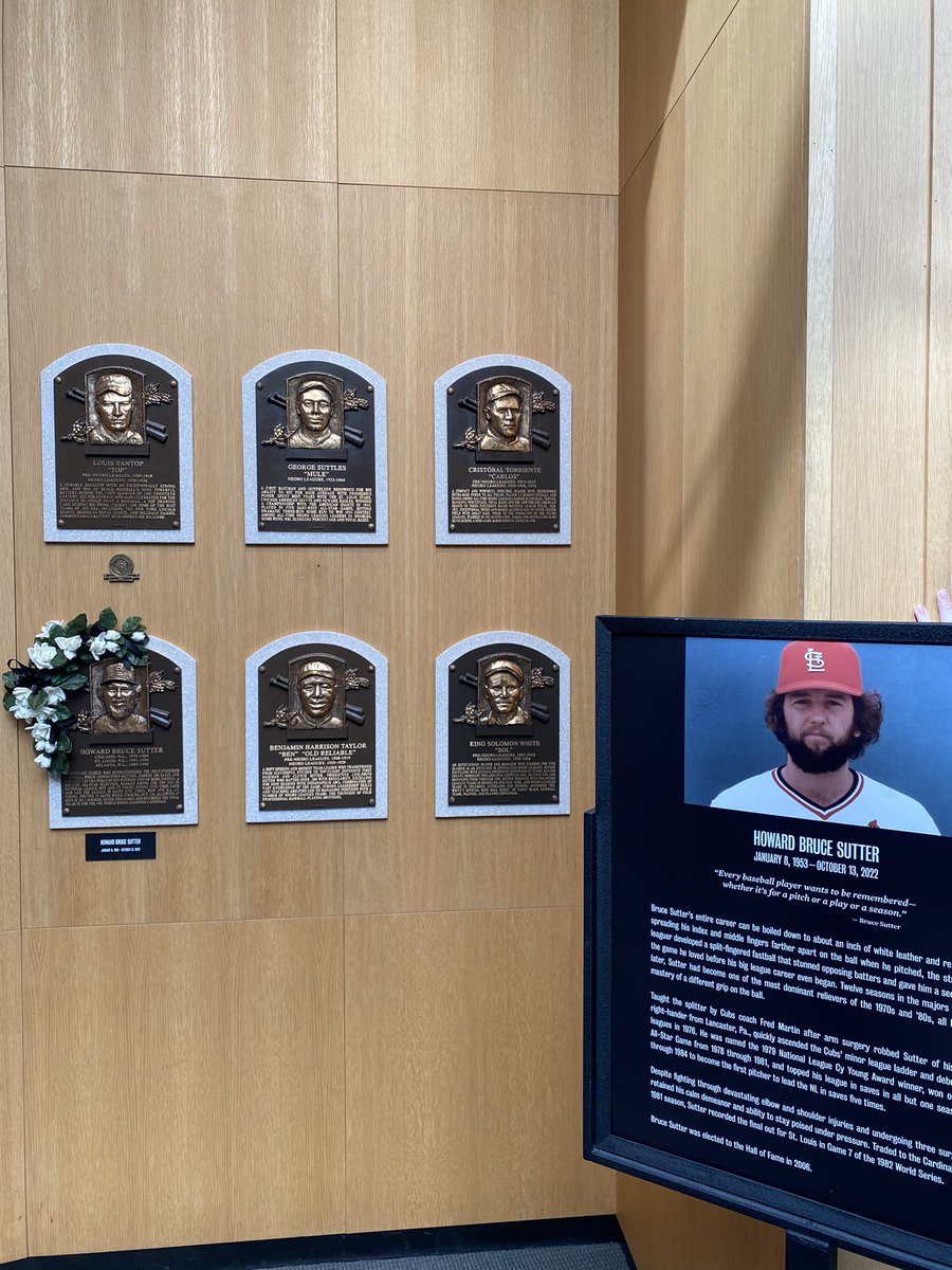 HOFprez's tweet photo. Humble. Generous. Genuine. Honest. Passionate. Committed. 

Just a few of the words used to describe Bruce Sutter today as we celebrated his life. 🙏🏻 https://t.co/cPxBXs3HuT