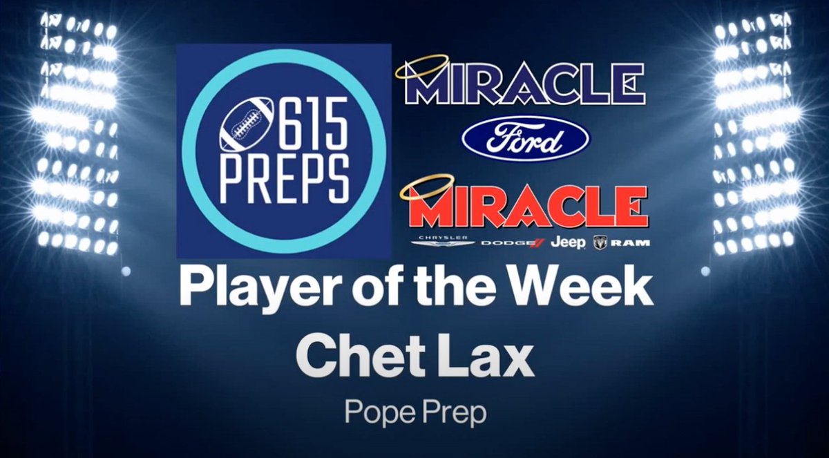 Congrats to @lax_chet on being named @615Preps player of the week for his 329yd and 4TD game vs Knoxville Catholic! #CTS
