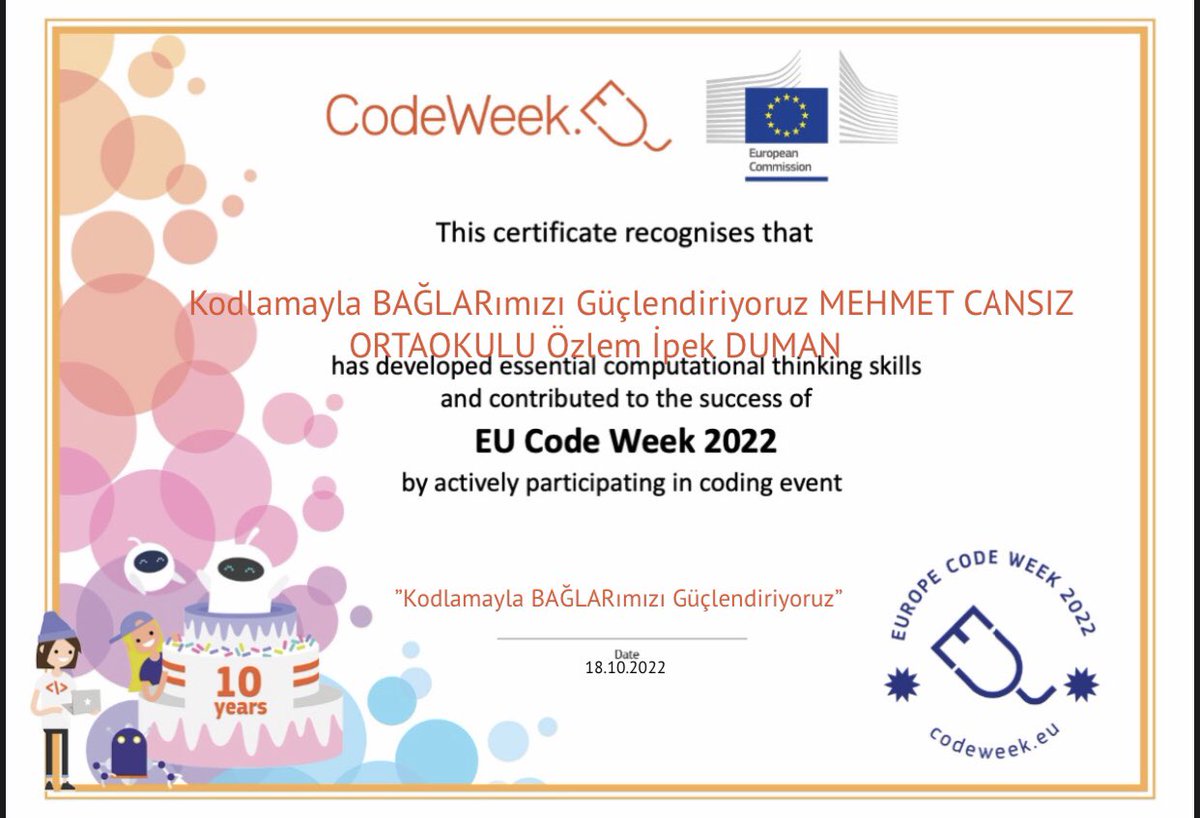 onuripekduman's tweet photo. AB Kod Haftası Başladı📢
Okullarımız @CodeWeekEU için Kodluyor👨💻👩💻
#Code4Baglar
Etkinliklerimizi görmek için;
👇
https://t.co/vF7Npb0tCG
👆
@Diyarbakirmem @Murat4Kucukali @BaglarKaymakam @BaglarMEM21 @Mehmet_Bulut21 @CodeweekTurkiye @hcetinkaya7733 @seda_elikucuk @benanogretmen https://t.co/G3Ywr5bcJY