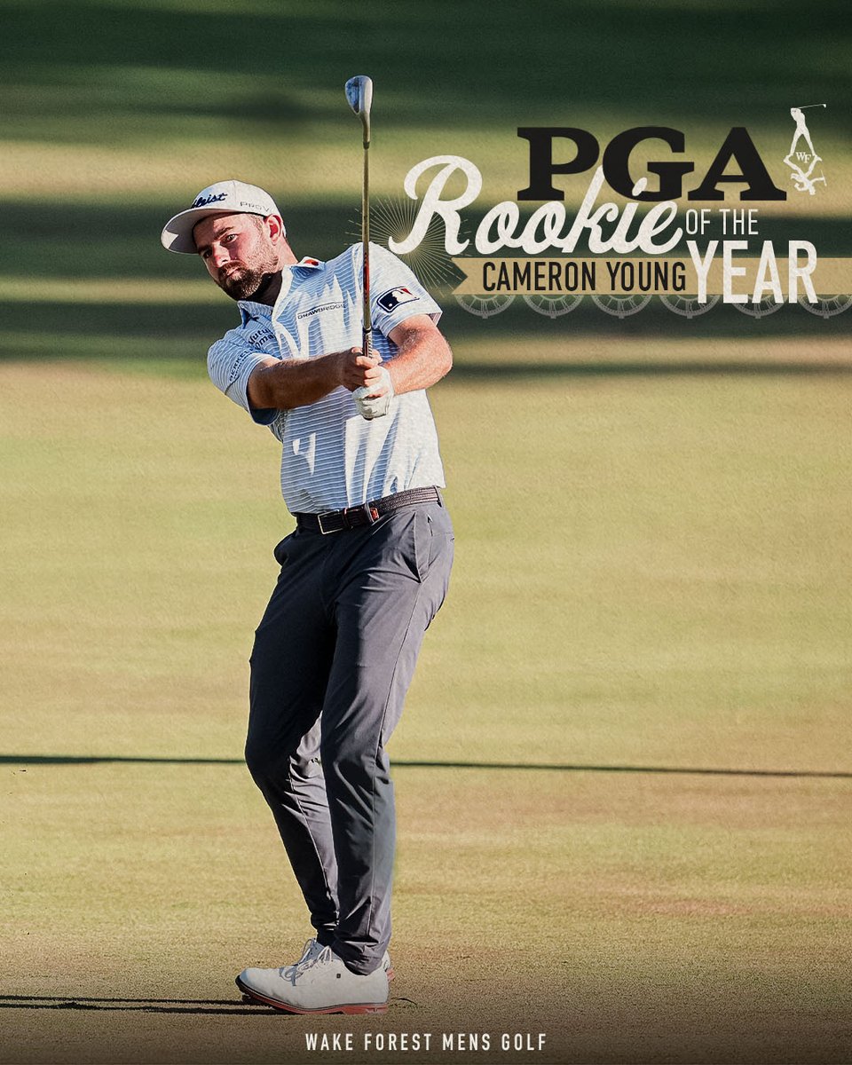 🏆 PGA Rookie of the Year 🏆

Let's go, Cameron 🎩