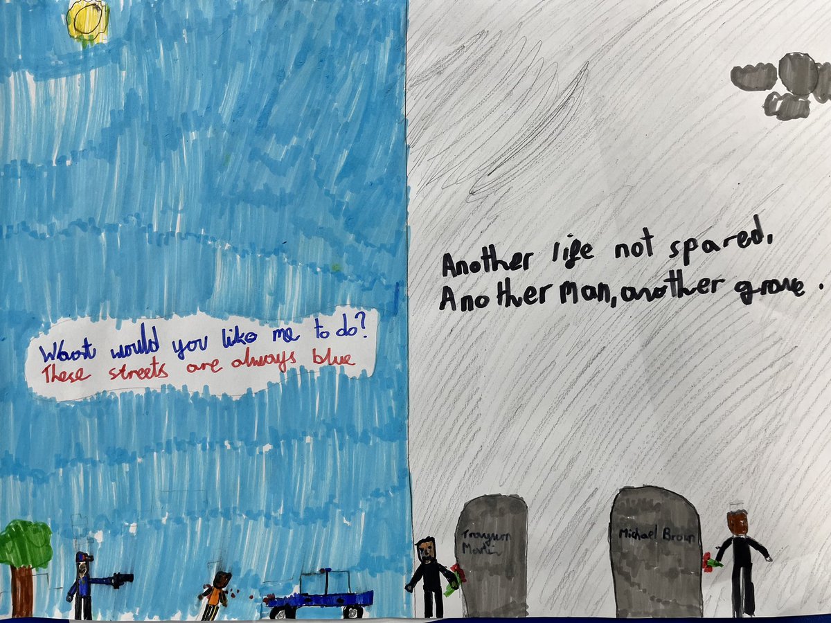 Allenton_Year6's tweet photo. To end #BlackHistoryMonth we considered how the actions of the past continue to influence the present.
We watched the short film ‘Colour code’ - jaws literally dropped when ACTUAL names were sung and the music faded… 😢
#Thingsneedtochange
#ColourCode
#MariaDoyleKennedy https://t.co/WHElfx3Px6