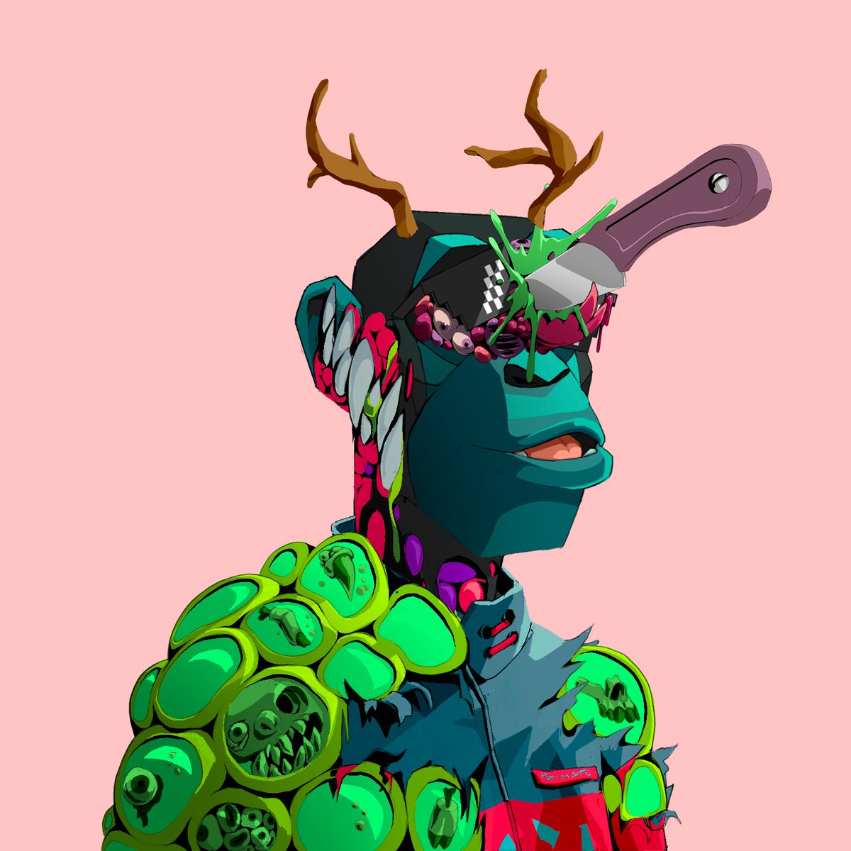 colman1312's tweet photo. @Primatesnft 3rd toxification done! How sick are these pfp apes! Just keeps on getting better! 2 more till all traits are toxified! Then more new artist collab traits to upgrade to too! #stoked #BullishAF #JNGL #toxification https://t.co/9Z8IZ7DvUj