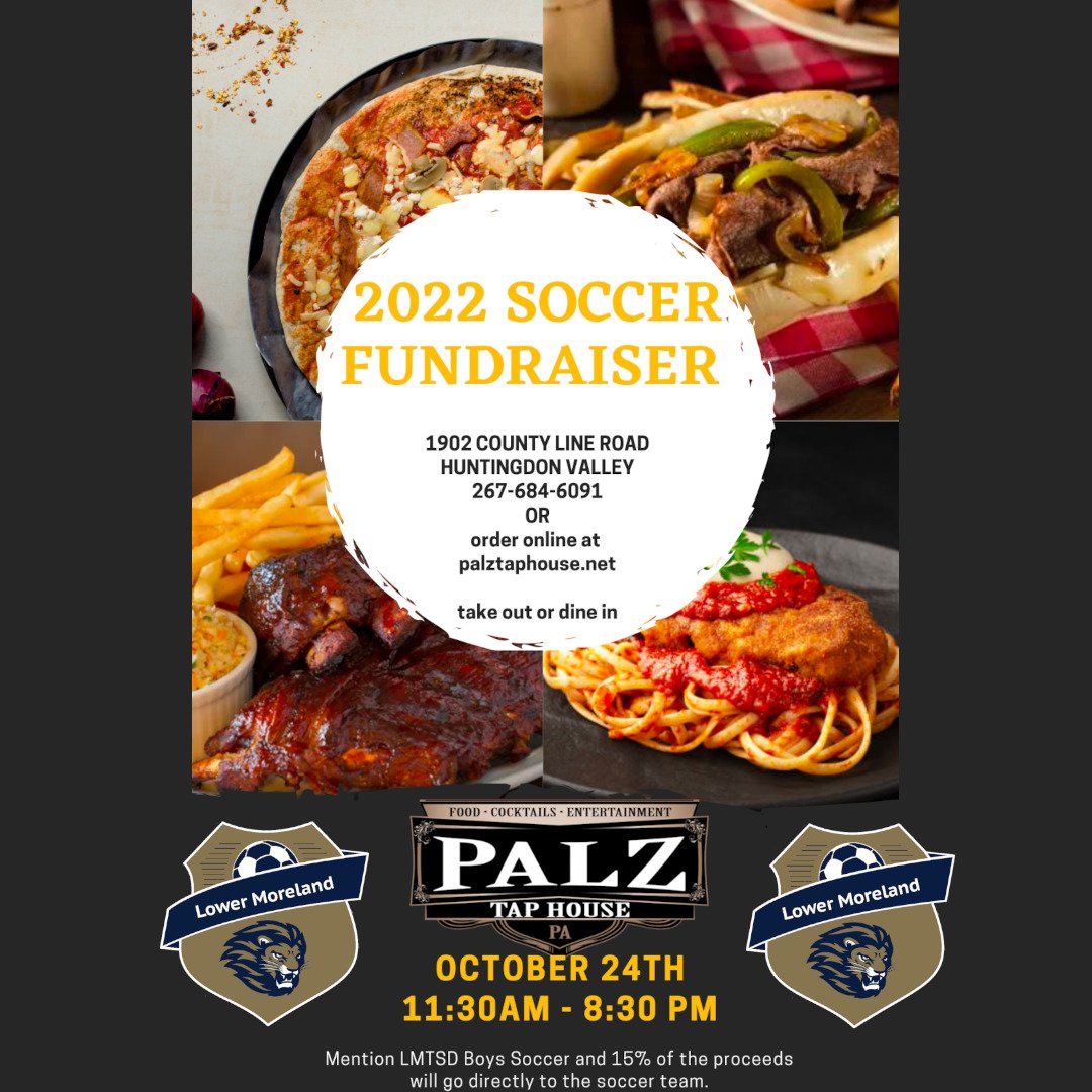 LMTSDMensSoccer's tweet photo. Come out on October 24th for lunch dinner or both and enjoy some good food while supporting the LMTSD Men's Soccer program. Mention us and 15% of your bill will go right back into the program to support the players. As always, we appreciate the support of our entire community. https://t.co/0JBDQwIFvC