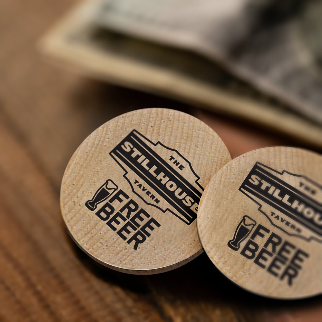 GoldBondInc's tweet photo. Wooden nickels are great for many things. Free drinks, souvenirs, & TUIT coins! Check out our #SWN1 if you are looking for a one-sided imprint or #SWN to pick one of our 21 stock designs to be added to the back of your coin!
#goldbondinc #yourlogohere #promogoods #promoproducts https://t.co/DK6lt6SkHj