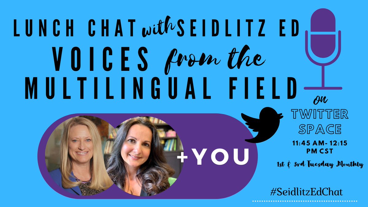 ValentinaESL's tweet photo. Mark your calendars! #SeidlitzEdChat
I'm delighted to be joined by @DrMelindaMiller on Nov. 1 to discuss Language, Literacy, & MLs https://t.co/RosulIoDjn